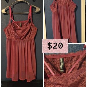 Torrid Burgundy Lace Dress